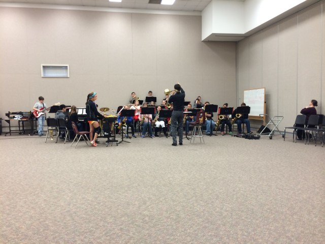 Mike Conrad playing with the Northview Jazzguars