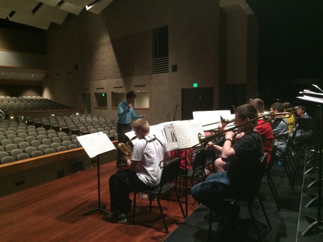 Jazz Studio rehearsing with Mike Conrad