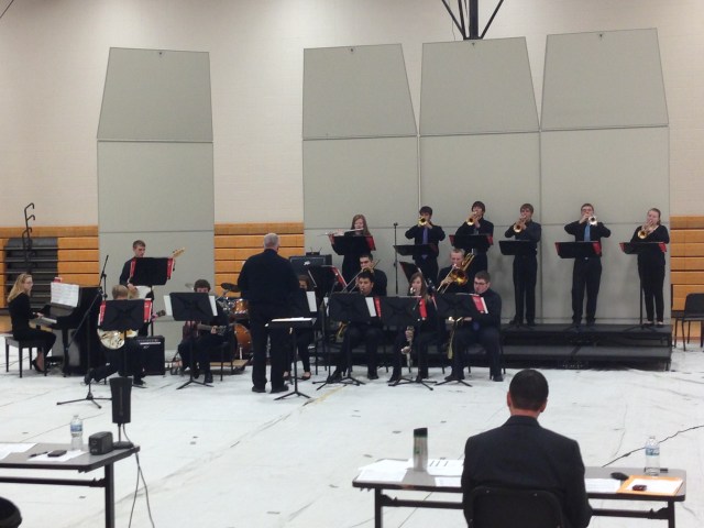 Jazz Lab performs at Waukee in the 2nd band class.
